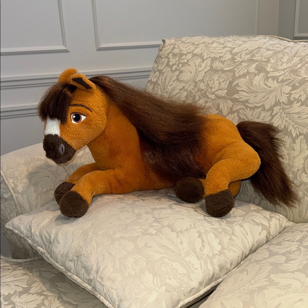 Spirit Large 22" Lying Down Plush Horse Kids Stuffed Toy Animal Mane